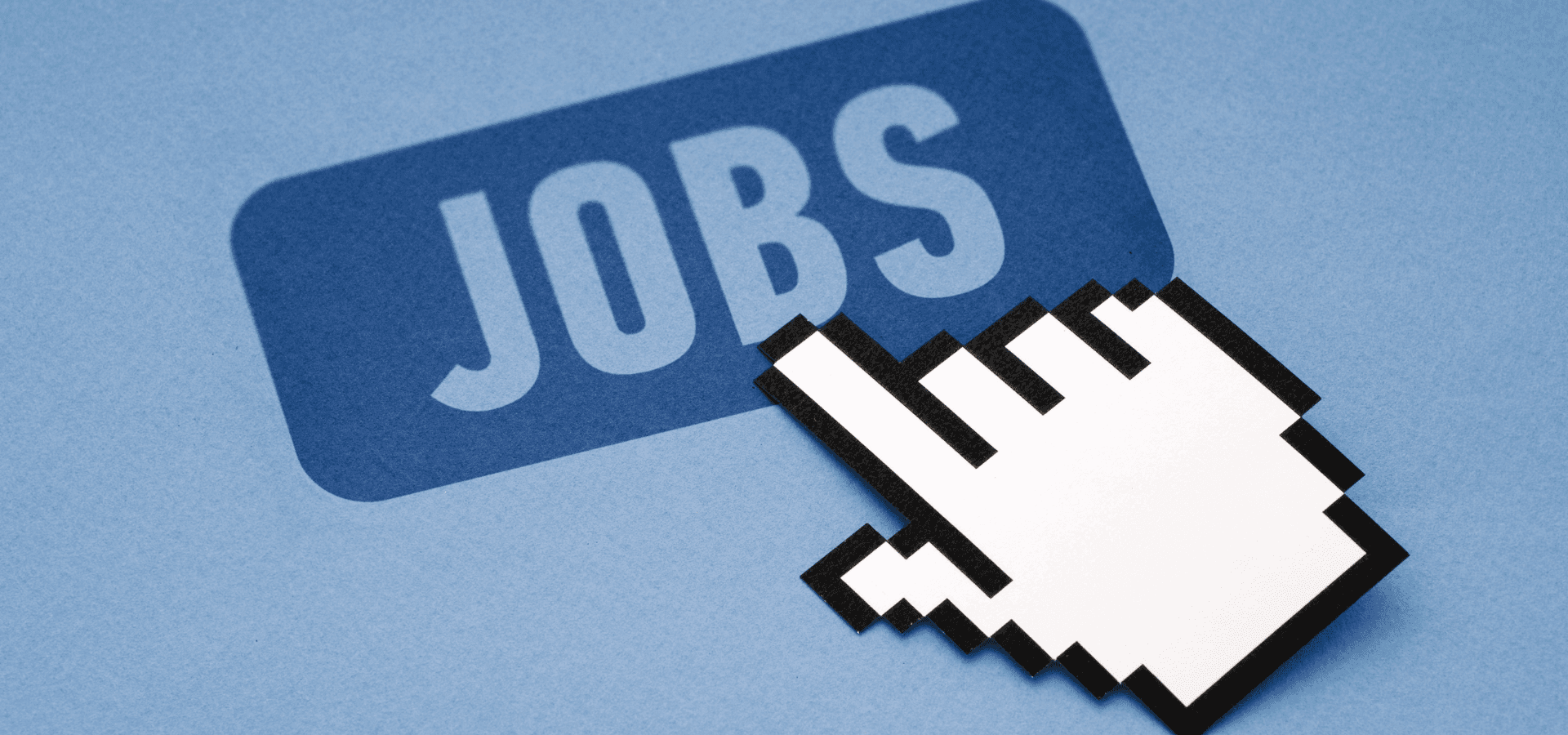A mouse pointer is hovering over a button labeled “Jobs.”